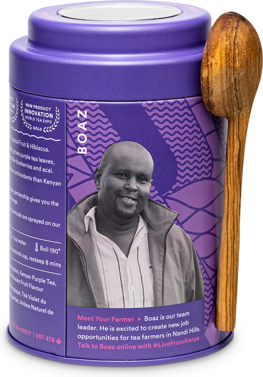 Justea purple rain 110 gram in blik