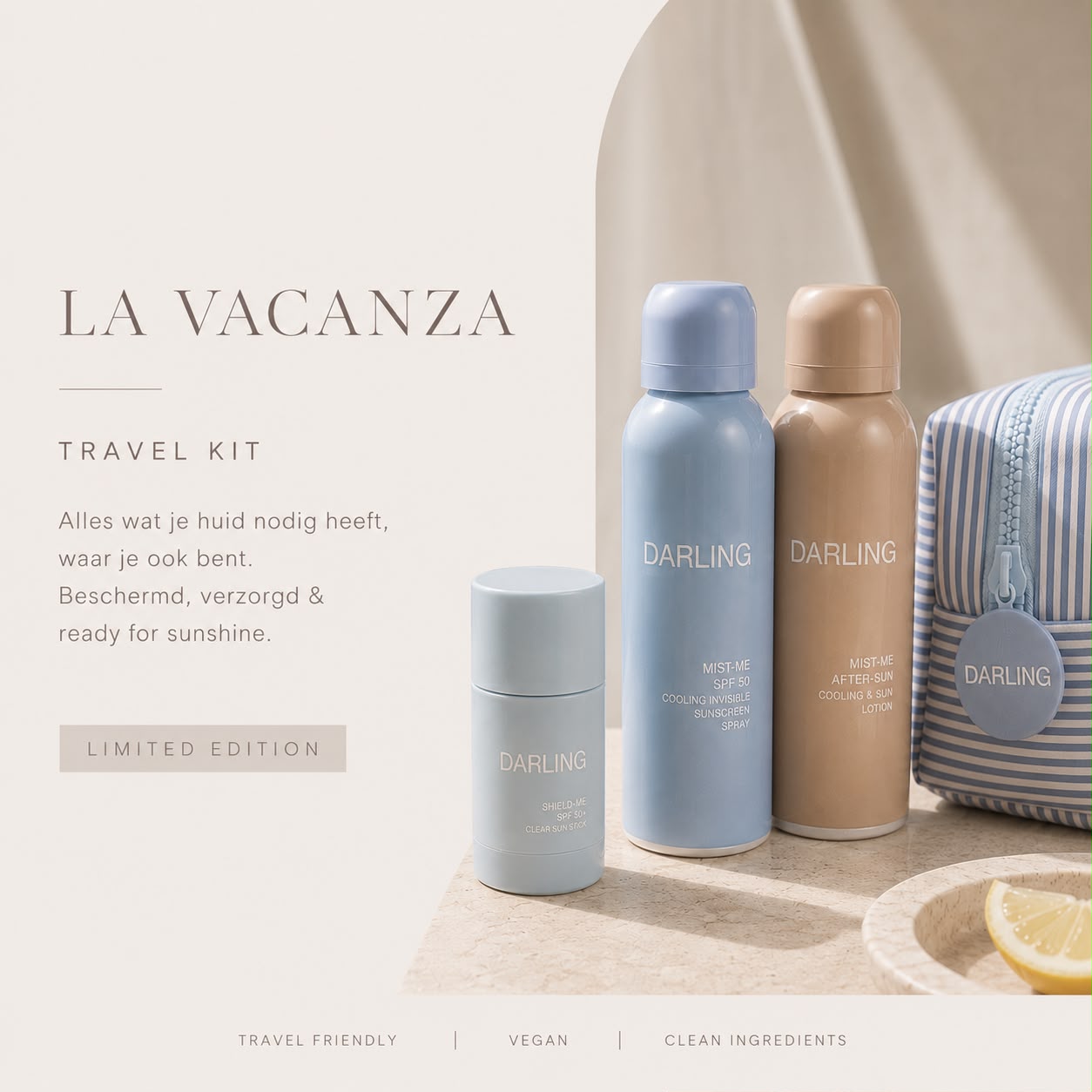 Darling LA VACANZA – Travel-Friendly Suncare Kit