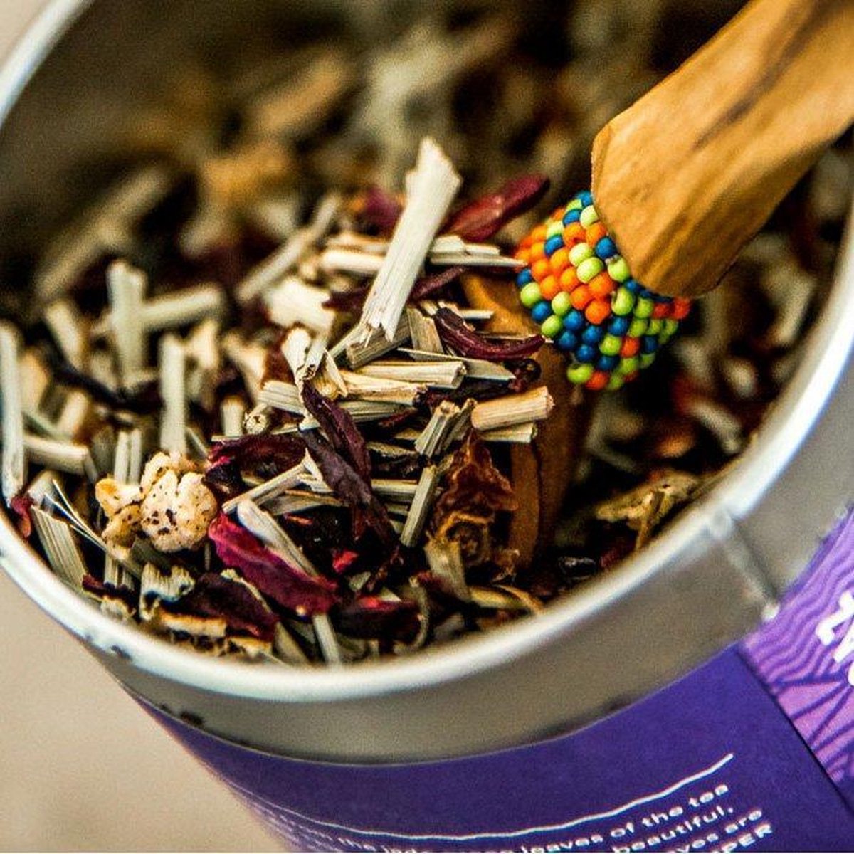 Justea purple rain 110 gram in blik